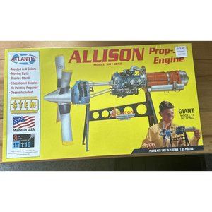 Atlantis 1:10 Allison Model 501-D13 Prop-Jet Engine (Has Moving Parts)#H1551 NIB